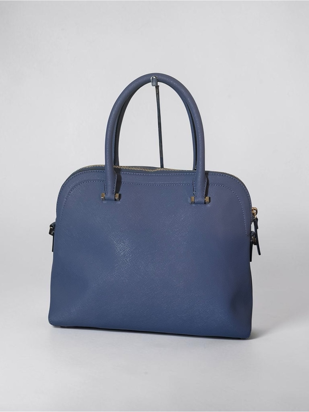 Kate Spade Cameron Street Margot Leather Satchel Bag Ocean Blue Dome Purse - Picture 4 of 8